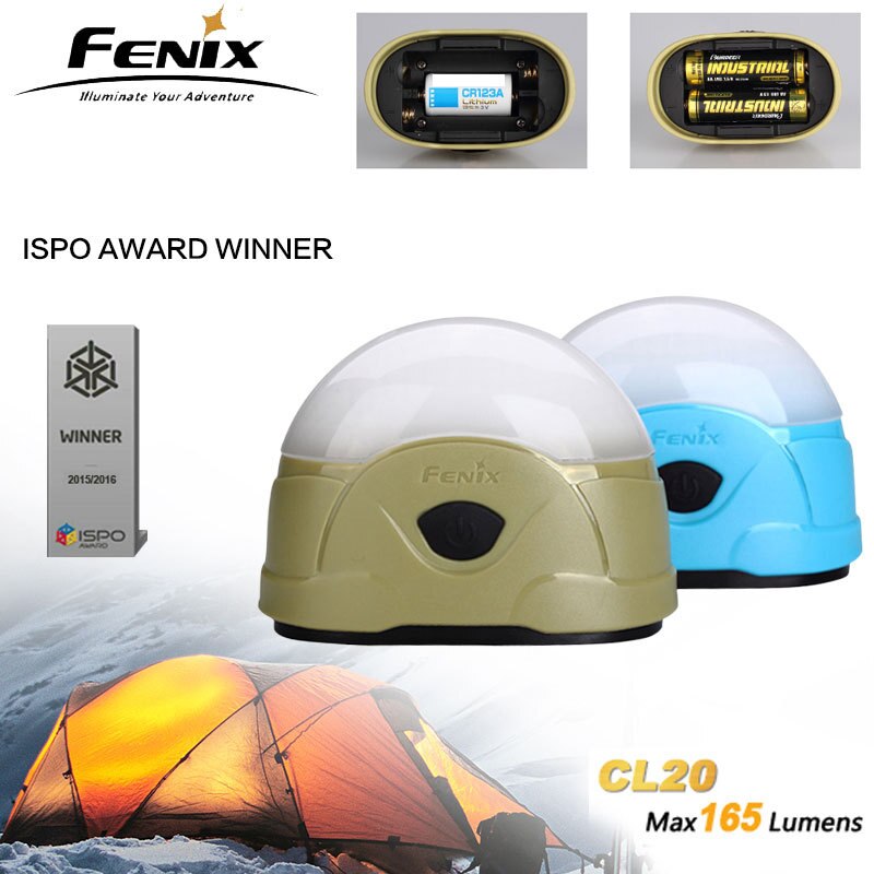 Fenix CL20 165 Lumens LED Camping Lantern White Red Light Waterproof Compact Outdoor Tent Lamp Built-in Magnet